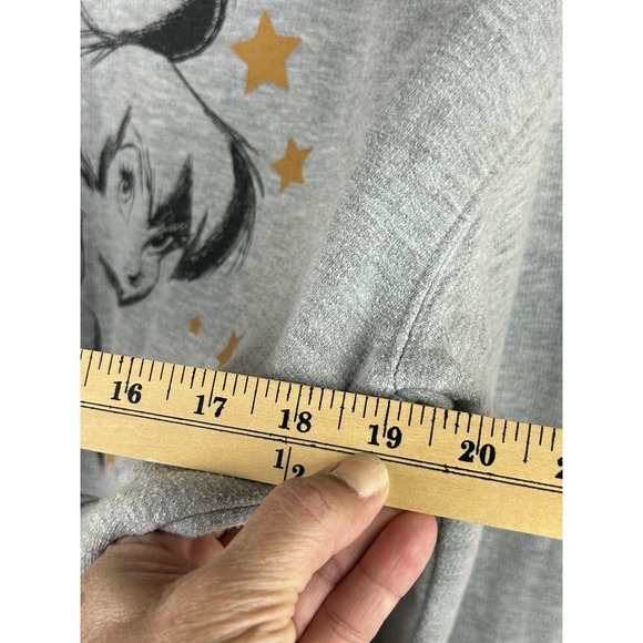 Disney Tinkerbell Graphic Crewneck Gray Sweatshirt Size Small (3-5) - Picture 13 of 14